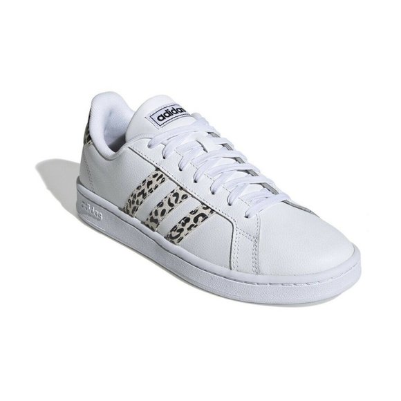 adidas Shoes - New Adidas Grand Court White Leopard Sneakers